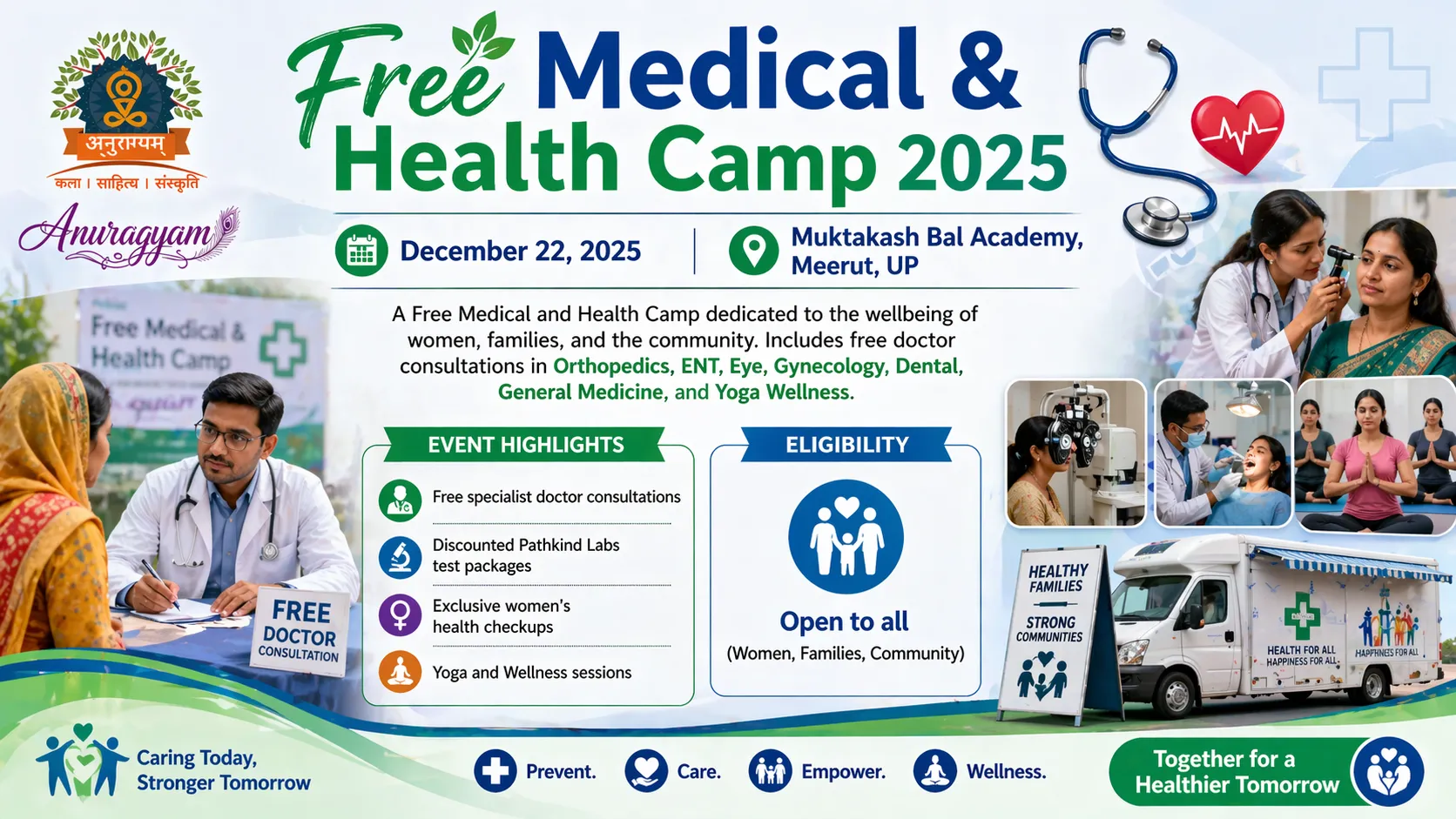 Free Medical & Health Camp 2025: Serving 1000+ Families in Meerut